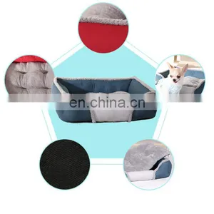 Best Selling Plush Dog Bed Super Soft Puppy Bed Warming Dog Pad With Removable Mattress thumbnail-4