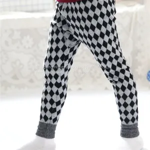 Unisex Cotton Casual Pants Children's Cashmere Trousers Kids Plaid Trousers Children's Pants thumbnail-2