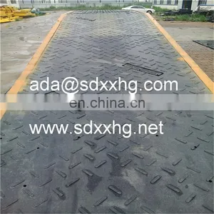 Compression Moulded Mats, UV Inhibitor High Quality Uhmwpe Excavator Mat for Green Sward and Muddy Road thumbnail-2
