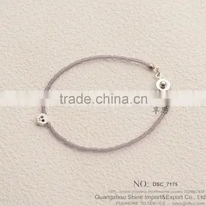 2015 Fashion Jewelry Seed Bead Bracelet With Alloy Letter Charm Bracelet thumbnail-5