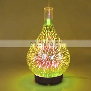 2018 New Product Oem Rechargeable Aroma Essential Oil Diffuser 3d Glass Electric Aroma Diffuser thumbnail-2