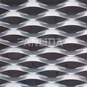 Aluminium Expanded Metal Mesh Color Aluminium Walkway Mesh Aluminum Metal Mesh Factory China thumbnail-4