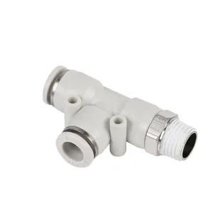 3 Way PD Series 4mm to 12mm T Type Plastic 1/2 Pneumatic Push to Connect Fittings thumbnail-2