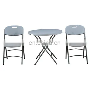 Adjustable Height Folding Table Legs Low Price Outdoor Wall Mounted Folding Iron Table 8ft Multifunctional Folding Table Frame thumbnail-2