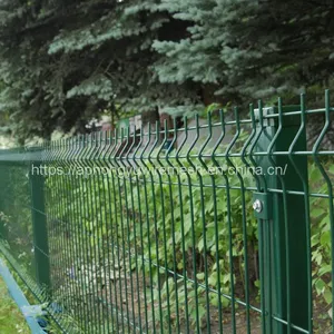 3D Fence Panel Rejas Cercas Welded Mesh Fencing Curvy Mesh Curved V-Mesh FEnce Euro Fence Euromesh Europanel thumbnail-5
