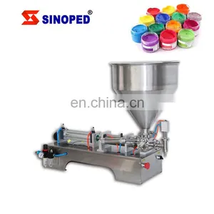 Pneumatic Volumetric Softdrink Hand Soap Gel Oil Water Juice Honey Cream Paste Filling Machine thumbnail-1