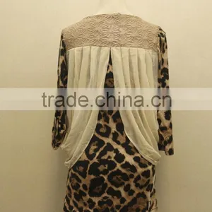 Leopard Print Chiffon Fashion Blouse thumbnail-5