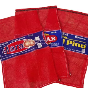 Fardos De Leno Mesh Bag 20kg Vegetable Fruit Firewood Plastic Mesh Bag thumbnail-3