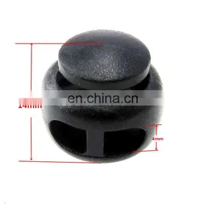 Wholesale Plastic Button Transparent Spring Buckle Elastic Adjustment Stopper Rope Pig Nose Buckle thumbnail-2