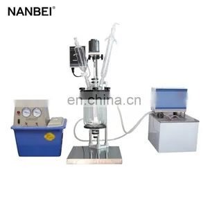 Chemical Stirring Distillation Device Oil Heating 5l Mini Double Jacketed Glass Reactor thumbnail-2