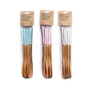 Color Bamboo Utensil Set 6 Totally Bamboo Form China Twinkle Bamboo Manufacturer thumbnail-1