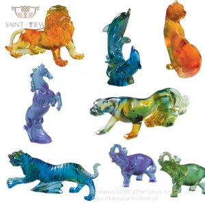 Crystal Glass Mini Animal Sculpture Home Accessories Baby New Born Wedding Return Gift thumbnail-5