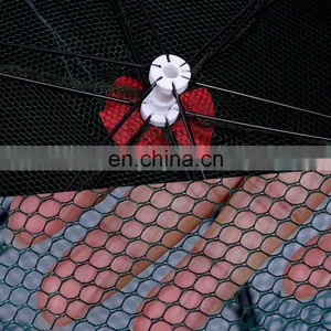 JOHNCOO Portable Foldable Shrimp Crab Baits Cast Mesh Multi-holes Fishing Net Set thumbnail-4
