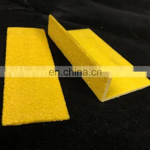 Fiberglass Stair Treads Anti-Slip FRP GRP Yellow Step Covers FRP Stair Nosing thumbnail-3