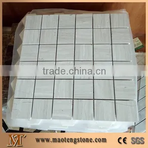 Rectangle Pattern Statuario White Marble Mosaic thumbnail-1