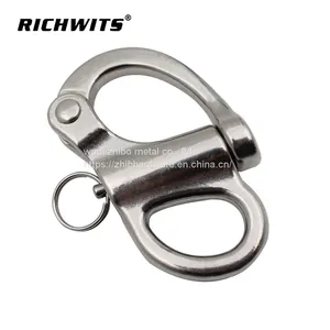 304/316 Stainless Steel Fixed Eye Snap Shackle thumbnail-3