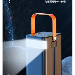 Portable Wired 30000 50000 60000 MAh Large Capacity Super Fast Charging Ribbon Cable for Outdoor Camping Mobile Power Supply thumbnail-3