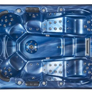 6 People Balboa Luxury Acrylic Bathtub Outdoor Backyard Massage Spa Hot Tub Indoor Hydro Hot Tubs With TV Bluetooth Player thumbnail-6