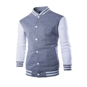 Plus Size Men's Versity College Wholesale Blank Varsity Custom Logo Plain Letterman thumbnail-5
