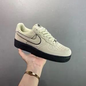 Nike Air Force 1 Low Ordnance Gray Air Force One Low-Top Athleisure Board Shoes Original Last Original ​Cardboard Woman and Men thumbnail-2