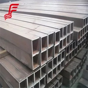 Q235 Square Metal Black Hot Rolled Rectangular Tube Erw Steel Square Tubes Hollow Section Carbon Ms Pipe thumbnail-1