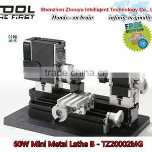 HOT SALE HOBBY 60w Mini Metal Hobby Lathe B TZ20002MG ,cool DIY Tools for Model Making ,school Education thumbnail-1
