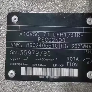 A10VSO Series Hydraulic Pumps A10VSO28DFR/31R-PPA12N00 Piston Pump A10VSO100DRG31R-VPA12K26 ALA10VSO10DRG ALA10VSO10 thumbnail-4