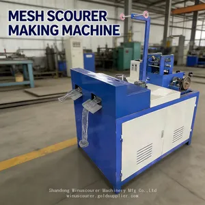 High Efficiency 2 Needle Mesh Scourer Ball Machine For Cleaning Product Production thumbnail-2