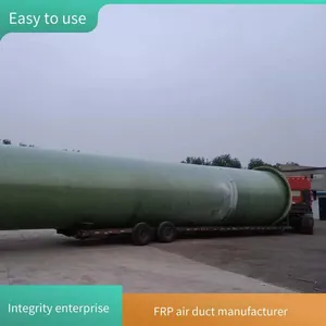 Exhaust Gas Deodorization Exhaust Duct, Frp Outdoor Chimney, Fiberglass Cable Duct, Pultruded and Wound Pipe thumbnail-3