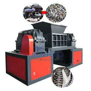 Hydraulic Car Motor Body Battery Crusher Pre Shredder Machine for Cars Plastic Car Bumper Shredder EPC thumbnail-1