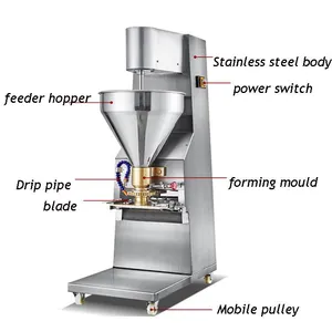 MO-QDMECH Electric Automatic Meatball Machine 30L Capacity Stainless Steel RL031 Fish Beef Pork Ball Making Forming Equipment thumbnail-3