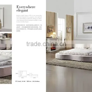 Europe Style Royal Genuine Fabric Bed (H-050) thumbnail-1
