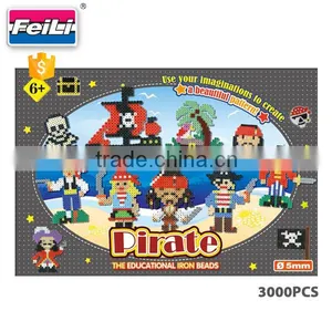 Factory Wholesale DIY Educational Toys for Kids Pirate Fuse Perler Beads thumbnail-2