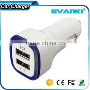 High Quality Brilliant 5V 2.1A Universal 2 Port Car Charger Input 12V 24V Car Battery Charger LED Dual Usb Car Charger With LED Supplier's Choice thumbnail-5