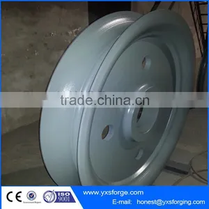 Wholesale Casting and Forging Iron Flying Wheel,V-Belt Pulley Wheel With Bearings thumbnail-6