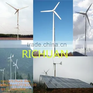 2015 Micro Wind Generator Hydrogen Fuel Cell Electric Generating Windmills for Sale 300w~200kw/200000w Small Wind Turbine thumbnail-3