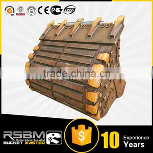 High Quality Wear Assistance HARDOX500 NM400 Excavator Bucket for 1-80t Excavator thumbnail-6