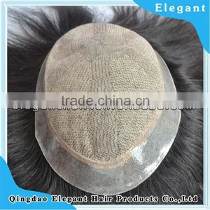 2015 New Products Top Quality Silk Top Human Hair Toupee Wholesale thumbnail-1