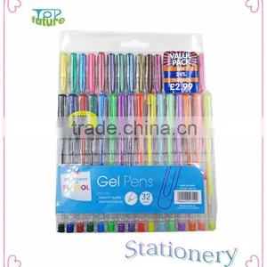 32 Colours Ink Gel Pen Rainbow Gel Pen Set Color Ink Gel Pen thumbnail-1