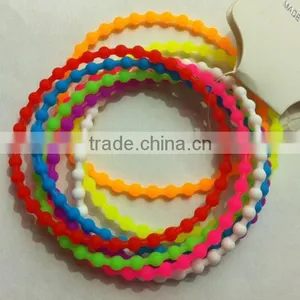 Camouflage Candy Color Silicone Rubber Bead Bracelet,Amazing Silicone Sweet Fashion Arm Candy Bracelets,ball Silicon Bangle thumbnail-1