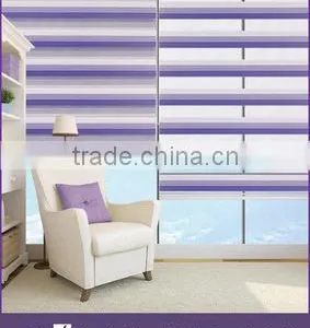 Gradient Folding Zebra Blinds Fabric Material Roller Blinds thumbnail-1