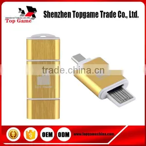 High Quality USB 2.0 OTG Card Reader Adapter For Smart Phones Free Sample thumbnail-1