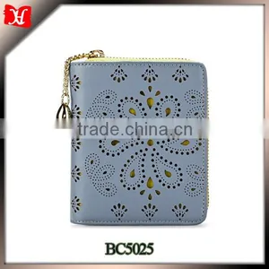 Cute Hollow Flower Leather Wallet for Girls China Promotion thumbnail-1