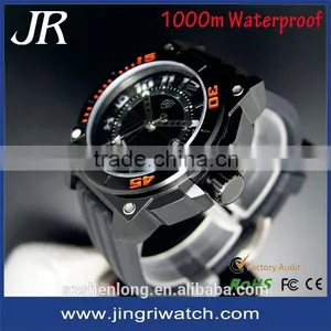 1000m Water Resistant Orologio da Polso Watch Watch Fashion Vogue Quartz Square Shaped Man Watch thumbnail-1