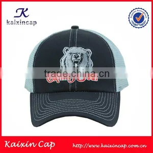 Promotional 5 Panel Screen Printing Plain Sliver Curved Bill Trucker Hat thumbnail-3