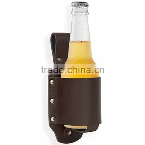 Hot Top Grade Genuine Leather Beer Holster Fits Beer Can thumbnail-2