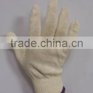 210 RAW WHITE 600 GRAMS 10 KNITTING COTTON SAFETY WORKING GLOVE thumbnail-4