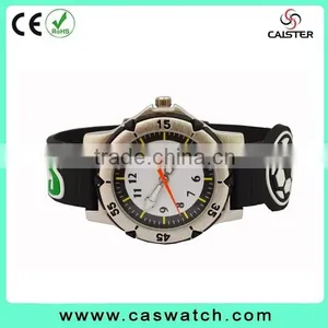 2015 Top Sale Popular Silicone Football Children Watch Customized Cartoon Sport Kids Watch thumbnail-3