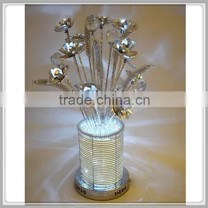 Aluminium Table Lamp Rose and Grain Flower Wire Led Table Lamp Indoor Table Lamp thumbnail-1