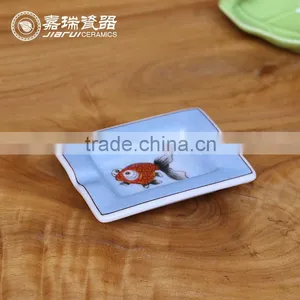Portable Hand Painted Hotel Porcelain Ashtray Wholesale thumbnail-2